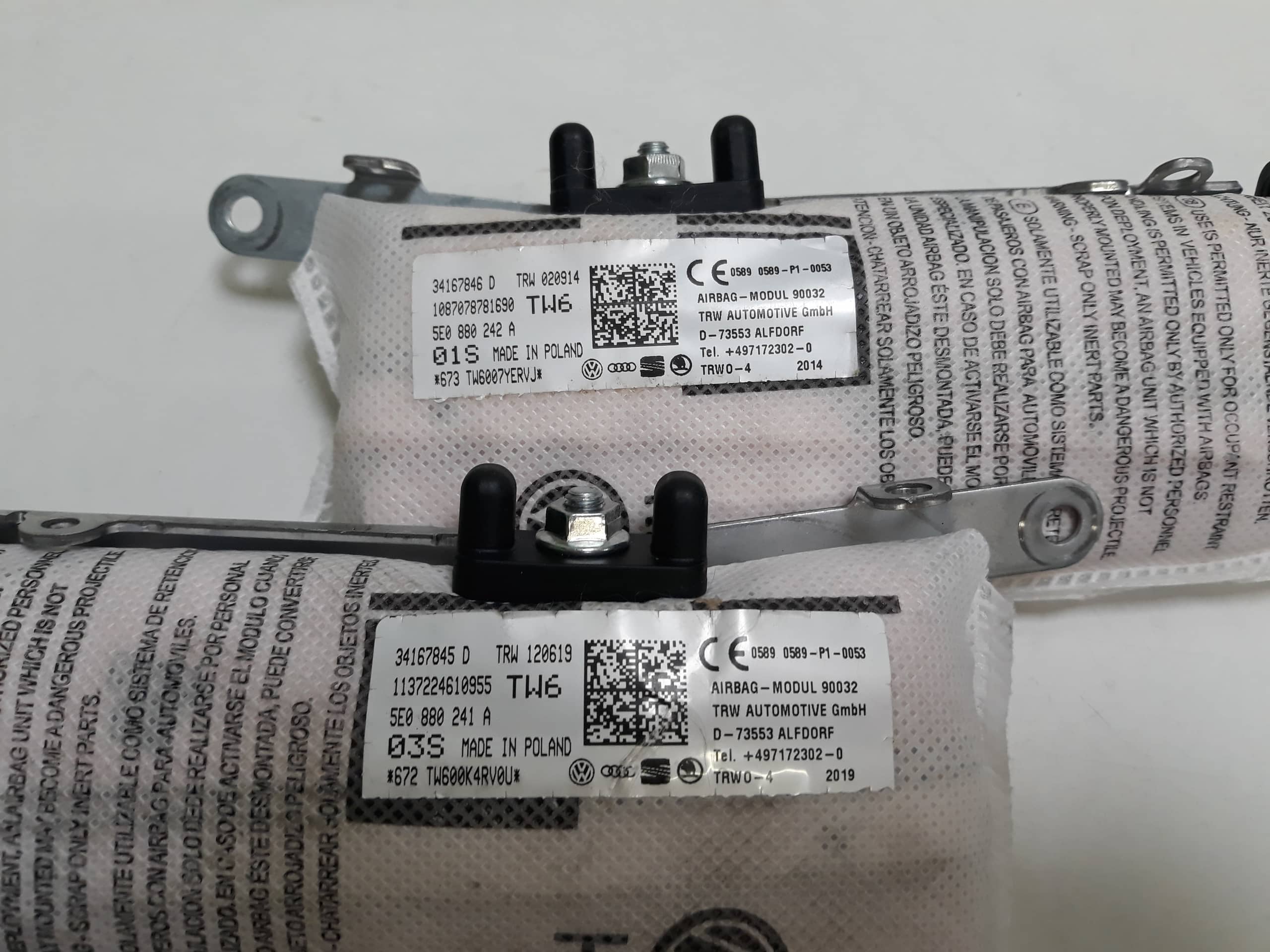 Octavia 3 airbag do sedačky