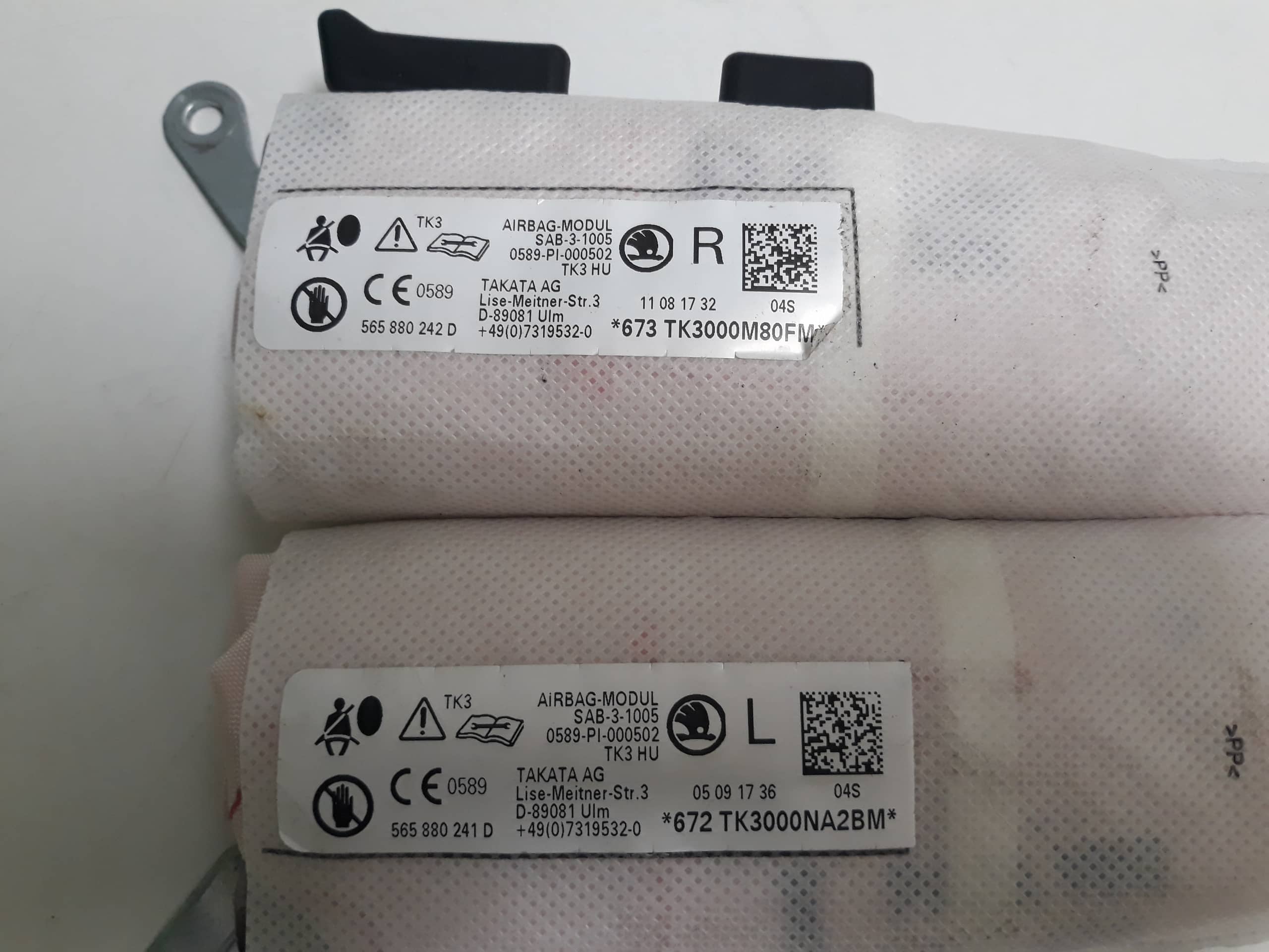 Kodiaq airbag sedačky